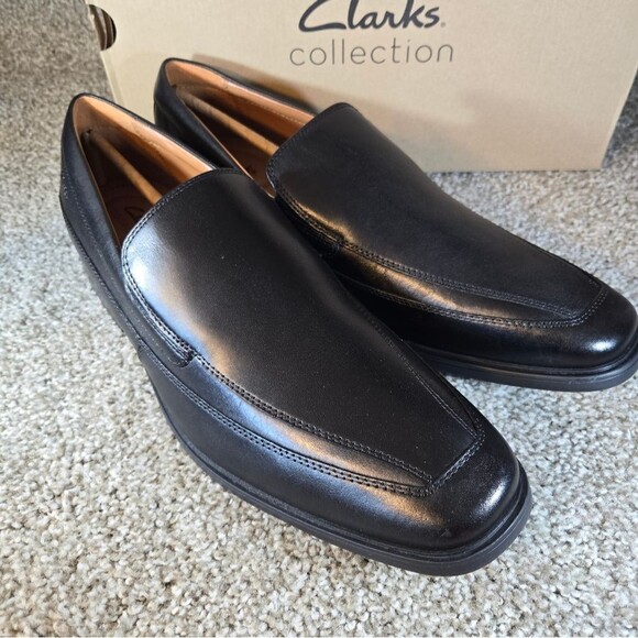 Clarks Mens Tilden Free Black Leather NEW Size 13 - Picture 7 of 8